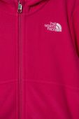 Дитяча кофта The North Face GLACIER F/Z HOODIE колір рожевий з капюшоном візерунок Дитяча кофта The North Face GLACIER F/Z HOODIE колір рожевий з капюшоном візерунок