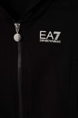 Дитяча кофта EA7 Emporio Armani колір чорний з капюшоном з принтом (3634232) Дитяча кофта EA7 Emporio Armani колір чорний з капюшоном з принтом (3634232)