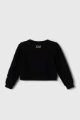 Дитяча кофта EA7 Emporio Armani колір чорний з принтом (3374687)