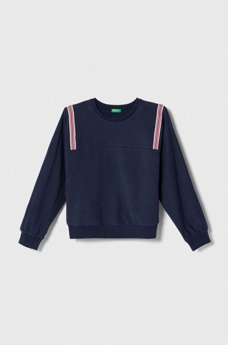 Дитяча кофта United Colors of Benetton колір синій з аплікацією (3388109)