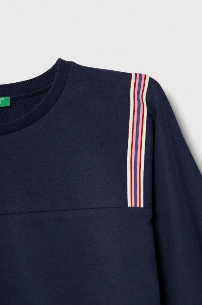 Дитяча кофта United Colors of Benetton колір синій з аплікацією (3388109) фото 3