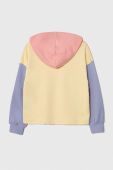 Дитяча бавовняна кофта United Colors of Benetton з капюшоном з принтом колір барвистий (3390249)