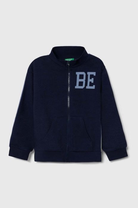 Дитяча кофта United Colors of Benetton колір синій з принтом (3519658) Дитяча кофта United Colors of Benetton колір синій з принтом (3519658)
