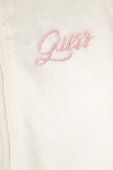 Дитяча кофта Guess колір бежевий з капюшоном з аплікацією (3570894)