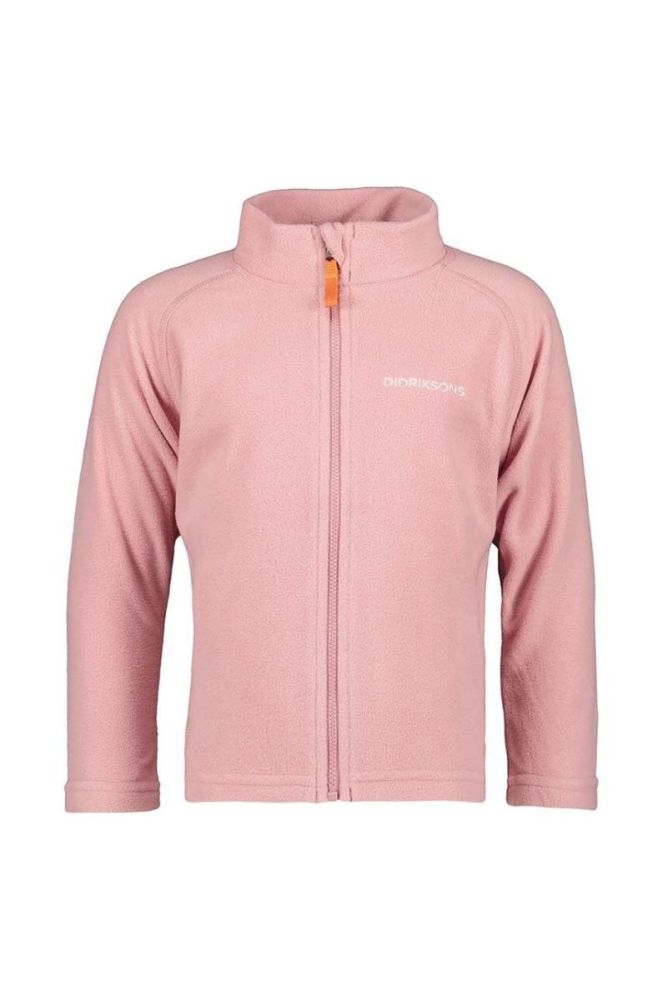 Дитяча кофта Didriksons MONTE KIDS FULLZIP колір рожевий однотонна (3604201) фото 2
