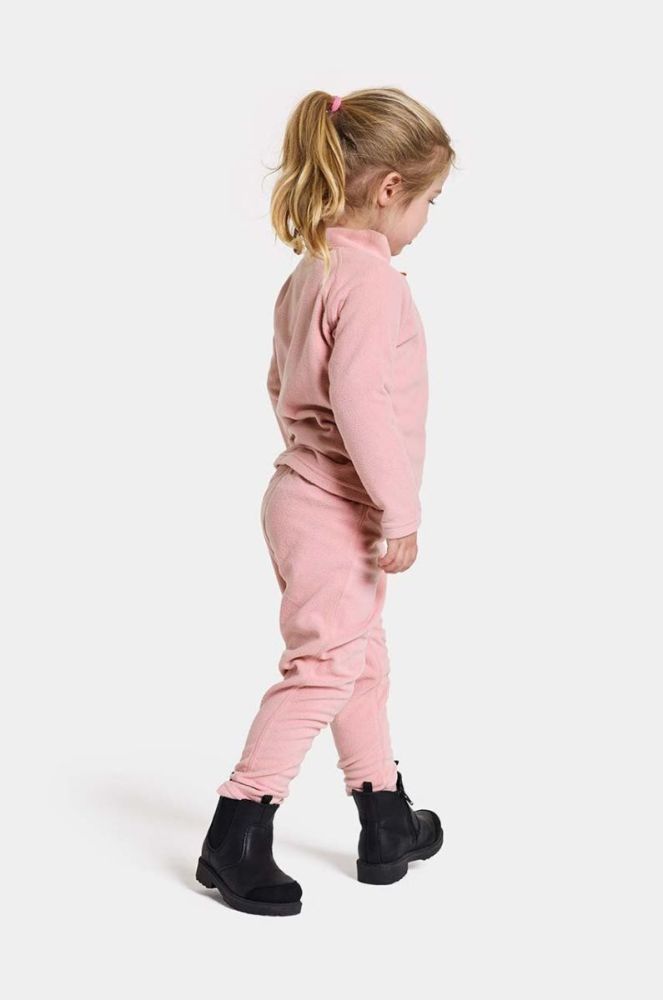 Дитяча кофта Didriksons MONTE KIDS FULLZIP колір рожевий однотонна (3604201) фото 5