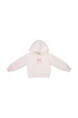 Дитяча кофта Pinko Up колір бежевий з капюшоном з аплікацією (3545849)
