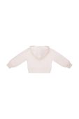 Дитяча кофта Pinko Up колір бежевий з капюшоном з аплікацією (3545849)
