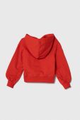 Дитяча кофта Pinko Up колір червоний з капюшоном з аплікацією (3545858)
