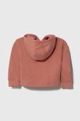 Дитяча кофта Guess колір рожевий з капюшоном з аплікацією
