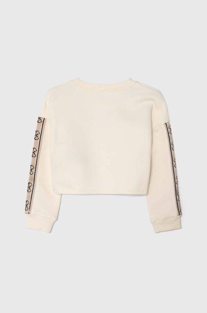 Дитяча кофта Guess колір бежевий з аплікацією (3566802) фото 2