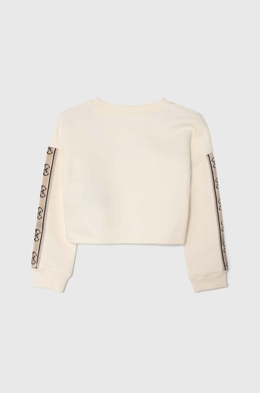 Дитяча кофта Guess колір бежевий з аплікацією (3566802) фото 2