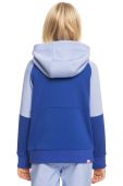 Дитяча кофта Roxy LIBERTY GIRL OTLR з капюшоном з принтом колір блакитний