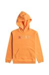 Дитяча кофта Roxy WILDESTDREAMSHB OTLR колір помаранчевий з капюшоном з принтом