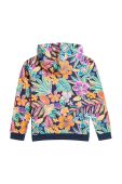 Дитяча кофта Roxy HEART BEATS OTLR з капюшоном візерунок колір барвистий Дитяча кофта Roxy HEART BEATS OTLR з капюшоном візерунок колір барвистий