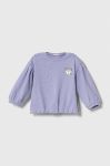 Кофта United Colors of Benetton колір фіолетовий з аплікацією