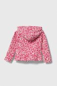 Дитяча кофта United Colors of Benetton колір рожевий з капюшоном візерунок (3601273)