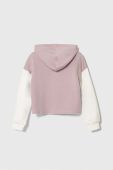 Дитяча кофта United Colors of Benetton колір фіолетовий з капюшоном візерунок (3647784)