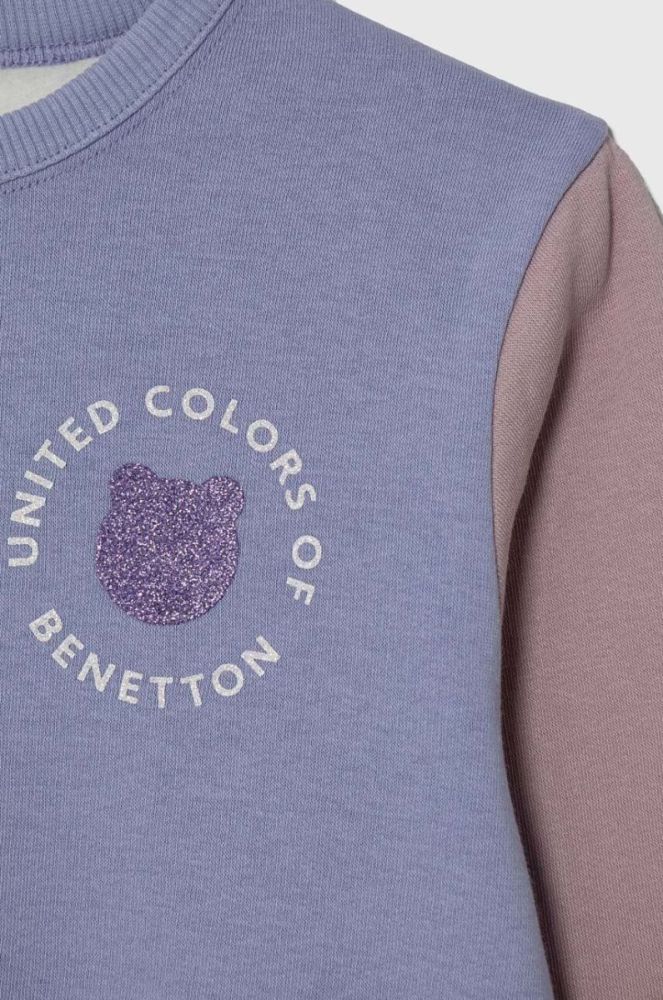 Дитяча кофта United Colors of Benetton колір фіолетовий візерунок (3629235) фото 3