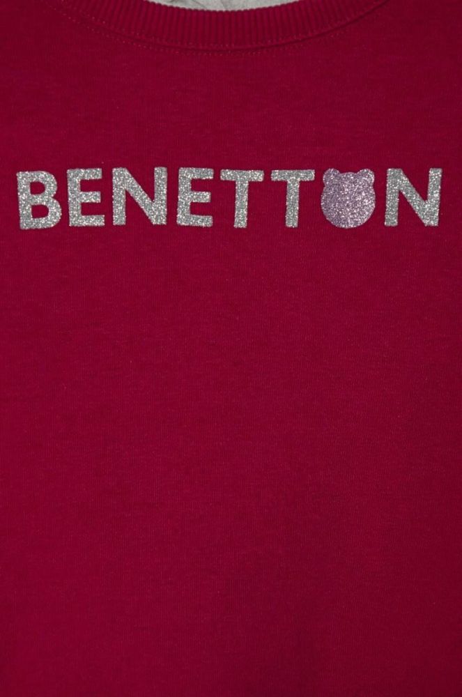 Дитяча кофта United Colors of Benetton колір фіолетовий візерунок (3629241) фото 3