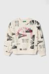 Дитяча кофта United Colors of Benetton колір бежевий візерунок (3683567)