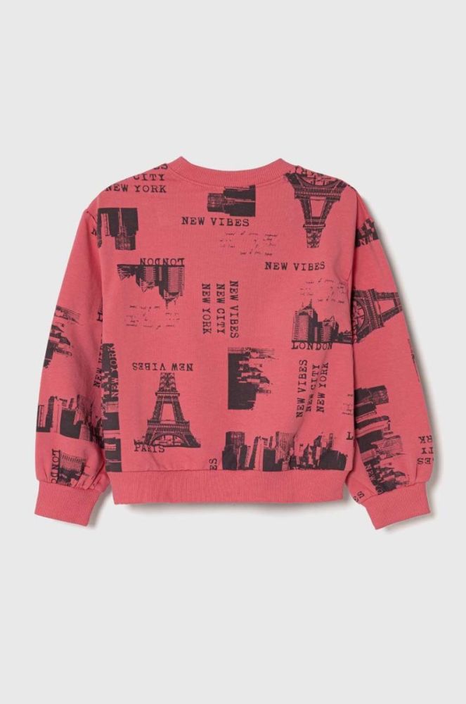 Дитяча кофта United Colors of Benetton колір рожевий візерунок (3683572) фото 2