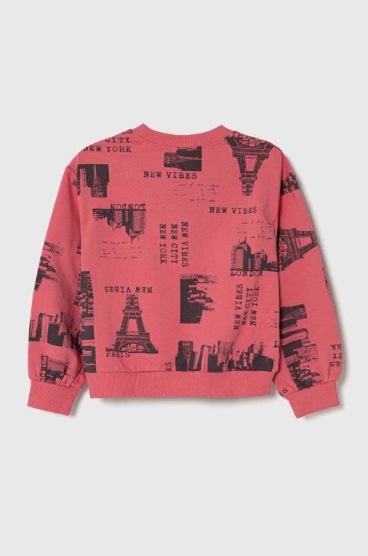 Дитяча кофта United Colors of Benetton колір рожевий візерунок (3683572) фото 2