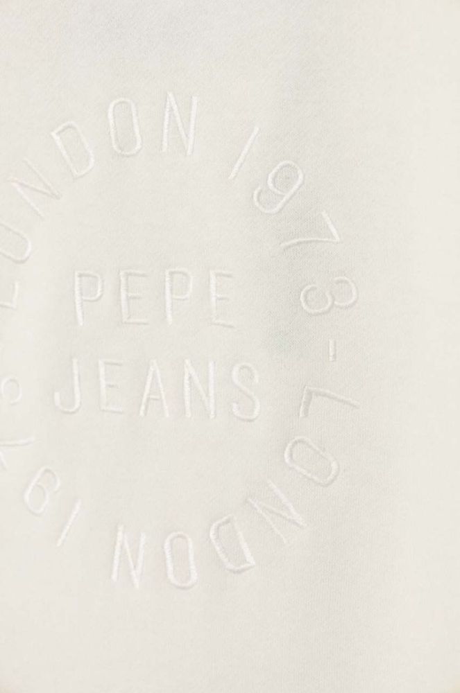 Дитяча кофта Pepe Jeans колір білий з аплікацією фото 3