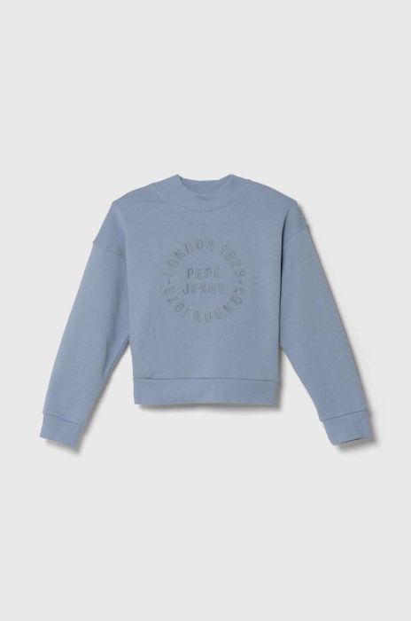 Дитяча кофта Pepe Jeans з аплікацією колір блакитний