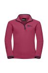 Дитяча кофта Jack Wolfskin TAUNUS Halfzip колір рожевий однотонна