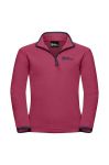 Дитяча кофта Jack Wolfskin TAUNUS колір рожевий однотонна