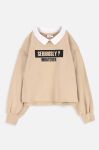 Дитяча кофта Coccodrillo колір бежевий з принтом (3470262)