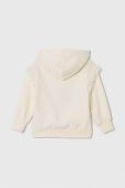 Дитяча кофта zippy колір бежевий з капюшоном з принтом (3690928)