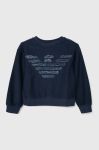 Дитяча кофта Emporio Armani колір синій з аплікацією (3506651)