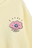 Дитяча бавовняна кофта Mini Rodini колір жовтий з аплікацією (3268773)