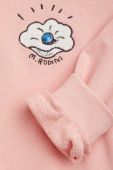Дитяча бавовняна кофта Mini Rodini колір рожевий з аплікацією (3268779)