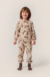 Дитяча бавовняна кофта Konges Sl?jd колір бежевий візерунок (3590779)