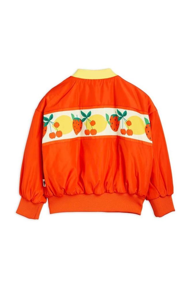 Дитяча куртка-бомбер Mini Rodini колір червоний (3470276) фото 2