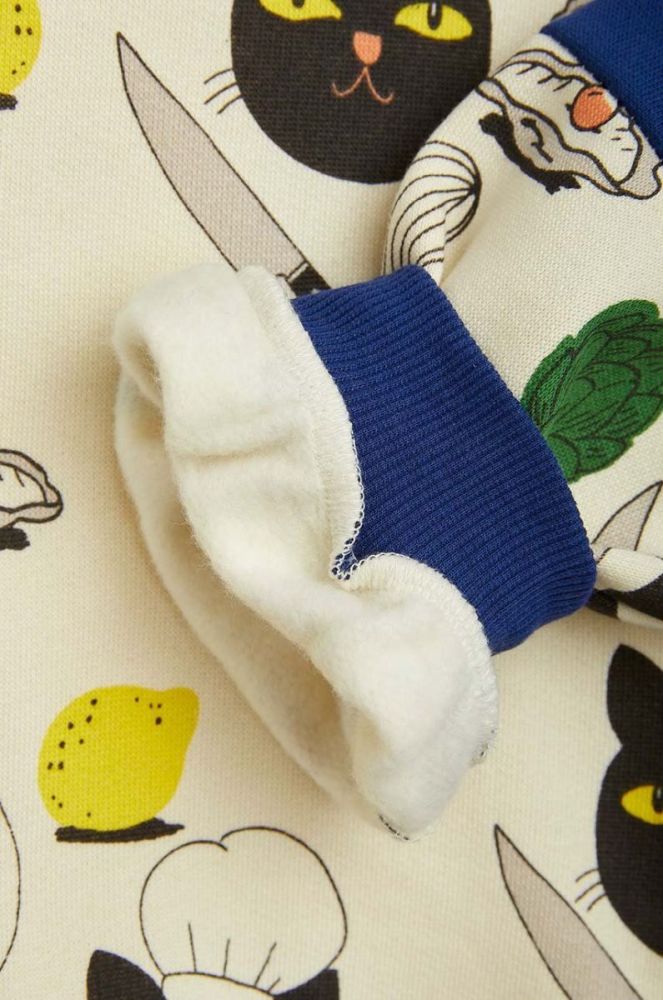 Дитяча бавовняна кофта Mini Rodini з капюшоном візерунок колір барвистий фото 4
