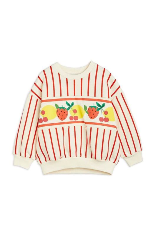 Дитяча бавовняна кофта Mini Rodini колір бежевий візерунок (3465905) фото 2