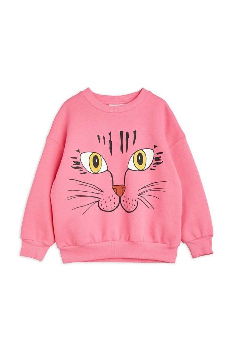 Дитяча бавовняна кофта Mini Rodini колір рожевий з принтом (3522981)