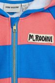 Дитяча бавовняна кофта Mini Rodini з капюшоном з аплікацією колір барвистий Дитяча бавовняна кофта Mini Rodini з капюшоном з аплікацією колір барвистий