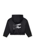 Дитяча кофта Karl Lagerfeld колір чорний з капюшоном з принтом (3453637) Дитяча кофта Karl Lagerfeld колір чорний з капюшоном з принтом (3453637)
