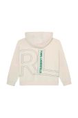 Дитяча кофта Karl Lagerfeld колір бежевий з капюшоном з принтом (3453655)