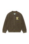 Дитяча кофта Kenzo Kids колір зелений з аплікацією (3441558)