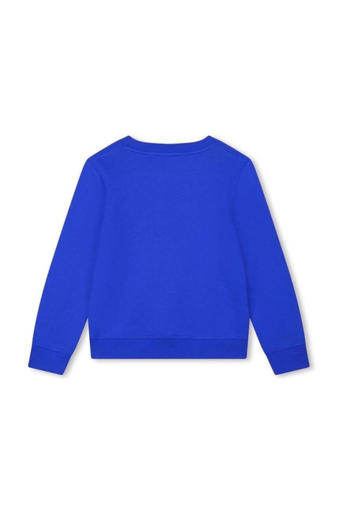 Дитяча бавовняна кофта Kenzo Kids колір синій з принтом (3453698) фото 2