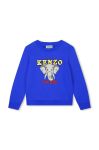 Дитяча бавовняна кофта Kenzo Kids колір синій з принтом (3453703)