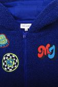 Дитяча кофта Marc Jacobs колір синій з капюшоном з аплікацією (3458272)