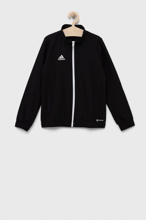 Дитяча кофта adidas Performance ENT22 PREJKTY колір чорний однотонна Дитяча кофта adidas Performance ENT22 PREJKTY колір чорний однотонна