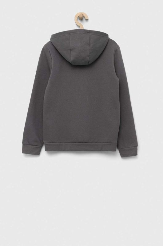 Дитяча кофта adidas Performance ENT22 HOODY Y колір сірий з капюшоном однотонна фото 2